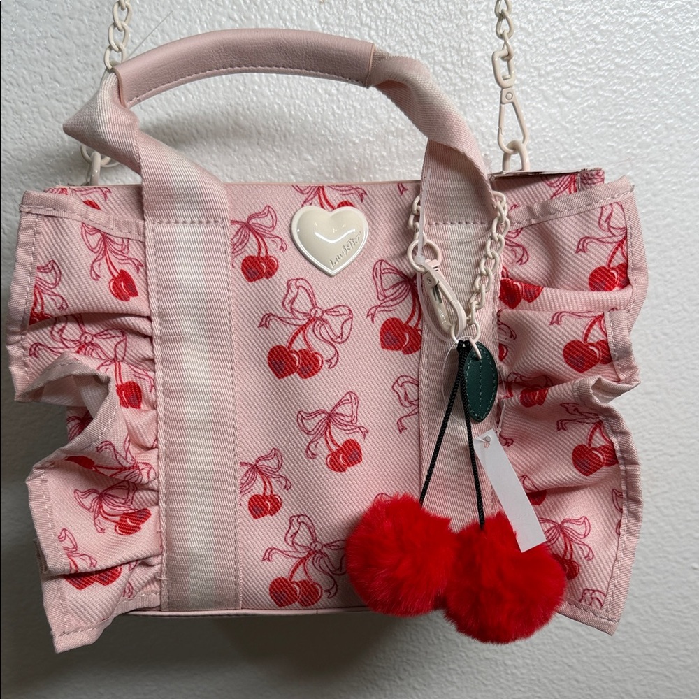 Betsey Johnson Pink Cherry Crossbody Bag NEW with tag